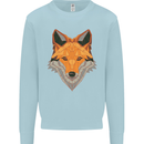Polygonal Fox Kids Sweatshirt Jumper Light Blue