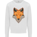 Polygonal Fox Kids Sweatshirt Jumper White