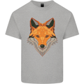 Polygonal Fox Kids T-Shirt Childrens Sports Grey