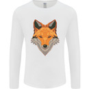 Polygonal Fox Mens Long Sleeve T-Shirt White