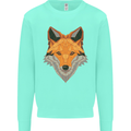 Polygonal Fox Mens Sweatshirt Jumper Peppermint