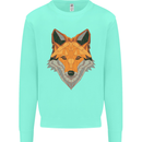 Polygonal Fox Mens Sweatshirt Jumper Peppermint