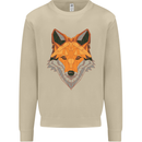 Polygonal Fox Mens Sweatshirt Jumper Sand