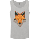 Polygonal Fox Mens Vest Tank Top Sports Grey