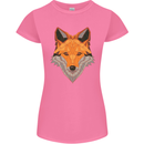 Polygonal Fox Womens Petite Cut T-Shirt Azalea