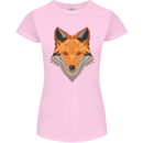Polygonal Fox Womens Petite Cut T-Shirt Light Pink