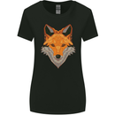 Polygonal Fox Womens Wider Cut T-Shirt Black
