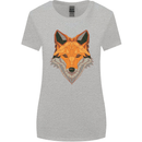 Polygonal Fox Womens Wider Cut T-Shirt Sports Grey