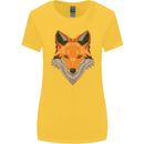 Polygonal Fox Womens Wider Cut T-Shirt Yellow