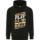 Pool I Like to Play With My Balls 9-Ball Childrens Kids Hoodie Black