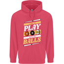 Pool I Like to Play With My Balls 9-Ball Childrens Kids Hoodie Heliconia
