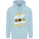 Pool I Like to Play With My Balls 9-Ball Childrens Kids Hoodie Light Blue