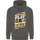 Pool I Like to Play With My Balls 9-Ball Childrens Kids Hoodie Storm Grey