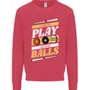 Pool I Like to Play With My Balls 9-Ball Kids Sweatshirt Jumper Heliconia