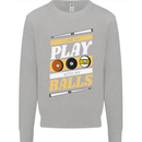 Pool I Like to Play With My Balls 9-Ball Kids Sweatshirt Jumper Sports Grey
