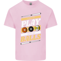Pool I Like to Play With My Balls 9-Ball Kids T-Shirt Childrens Light Pink