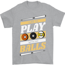 Pool I Like to Play With My Balls 9-Ball Mens T-Shirt 100% Cotton Sports Grey