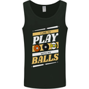Pool I Like to Play With My Balls 9-Ball Mens Vest Tank Top Black