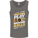 Pool I Like to Play With My Balls 9-Ball Mens Vest Tank Top Charcoal