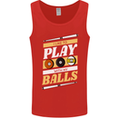 Pool I Like to Play With My Balls 9-Ball Mens Vest Tank Top Red