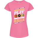 Pool I Like to Play With My Balls 9-Ball Womens Petite Cut T-Shirt Azalea