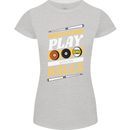 Pool I Like to Play With My Balls 9-Ball Womens Petite Cut T-Shirt Sports Grey