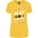 Pool I Like to Play With My Balls 9-Ball Womens Wider Cut T-Shirt Yellow