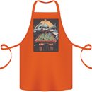 Pool Shark Snooker Player Cotton Apron 100% Organic Orange