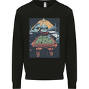 Pool Shark Snooker Player Kids Sweatshirt Jumper Black
