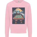 Pool Shark Snooker Player Kids Sweatshirt Jumper Light Pink