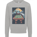 Pool Shark Snooker Player Kids Sweatshirt Jumper Sports Grey