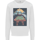 Pool Shark Snooker Player Kids Sweatshirt Jumper White