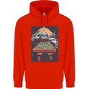 Pool Shark Snooker Player Mens 80% Cotton Hoodie Bright Red