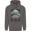 Pool Shark Snooker Player Mens 80% Cotton Hoodie Charcoal