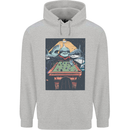Pool Shark Snooker Player Mens 80% Cotton Hoodie Sports Grey