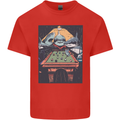 Pool Shark Snooker Player Mens Cotton T-Shirt Tee Top Red