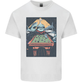 Pool Shark Snooker Player Mens Cotton T-Shirt Tee Top White