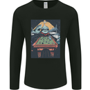 Pool Shark Snooker Player Mens Long Sleeve T-Shirt Black