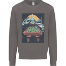 Pool Shark Snooker Player Mens Sweatshirt Jumper Charcoal