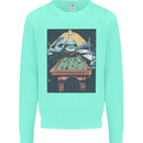 Pool Shark Snooker Player Mens Sweatshirt Jumper Peppermint