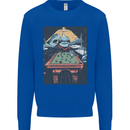 Pool Shark Snooker Player Mens Sweatshirt Jumper Royal Blue