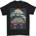 Pool Shark Snooker Player Mens T-Shirt 100% Cotton Black