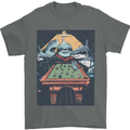 Pool Shark Snooker Player Mens T-Shirt 100% Cotton Charcoal