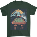 Pool Shark Snooker Player Mens T-Shirt 100% Cotton Forest Green