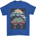 Pool Shark Snooker Player Mens T-Shirt 100% Cotton Royal Blue