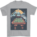 Pool Shark Snooker Player Mens T-Shirt 100% Cotton Sports Grey