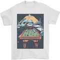 Pool Shark Snooker Player Mens T-Shirt 100% Cotton White