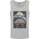 Pool Shark Snooker Player Mens Vest Tank Top Sports Grey