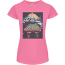 Pool Shark Snooker Player Womens Petite Cut T-Shirt Azalea