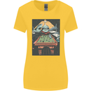 Pool Shark Snooker Player Womens Wider Cut T-Shirt Yellow